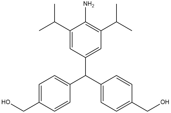 2,6-二異丙基-4-[二(4-羥甲基苯)甲基]苯胺